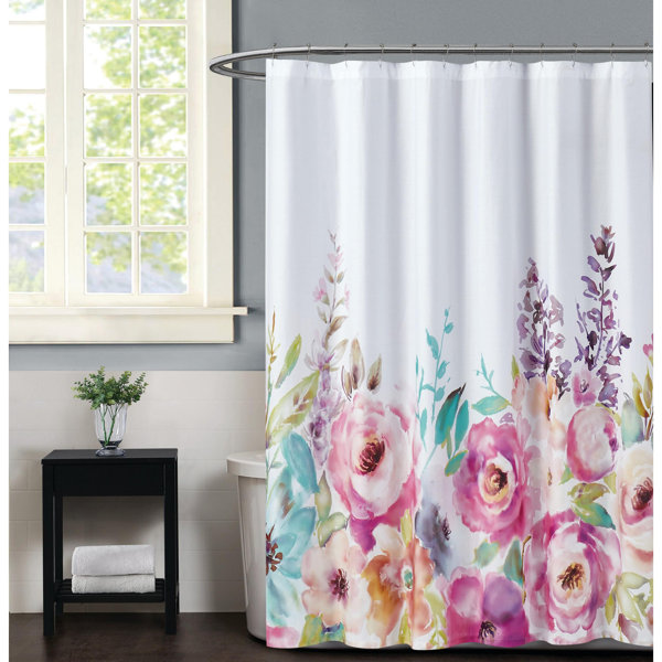 Christian Siriano Cotton Floral Shower Curtain Wayfair